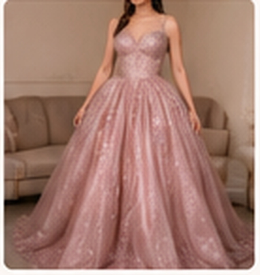 Vestido rosa para XV años